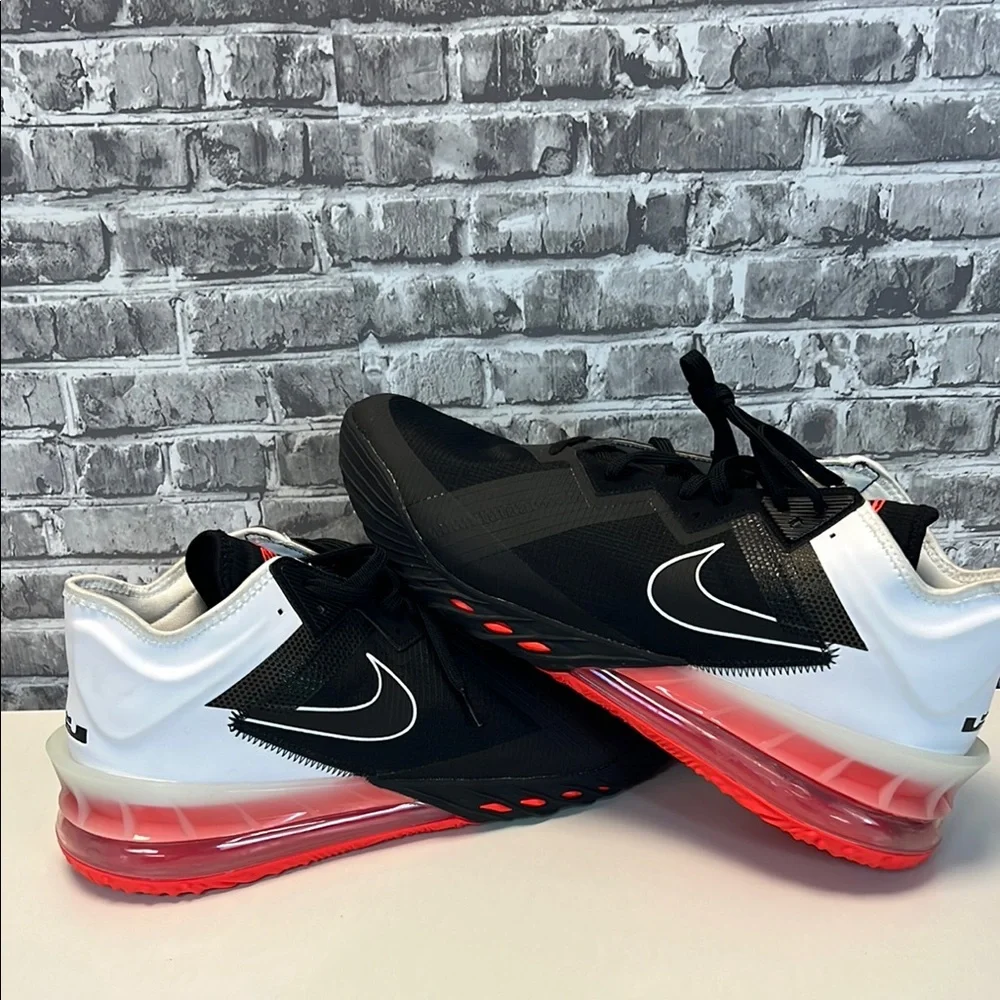 Nike LeBron XVIII 18 Low Heart of Lion Black‎ White Crimson